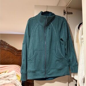Women's Lululemon Full Zip Scuba Teal Jacket